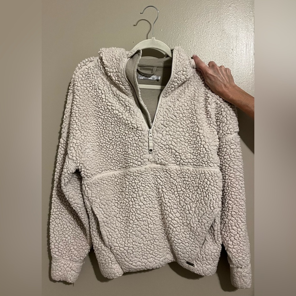 Prana Cream Sherpa Women's Cowl Sweater